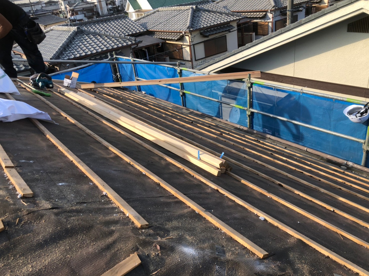 セメント瓦葺き替え引っ掛け桟